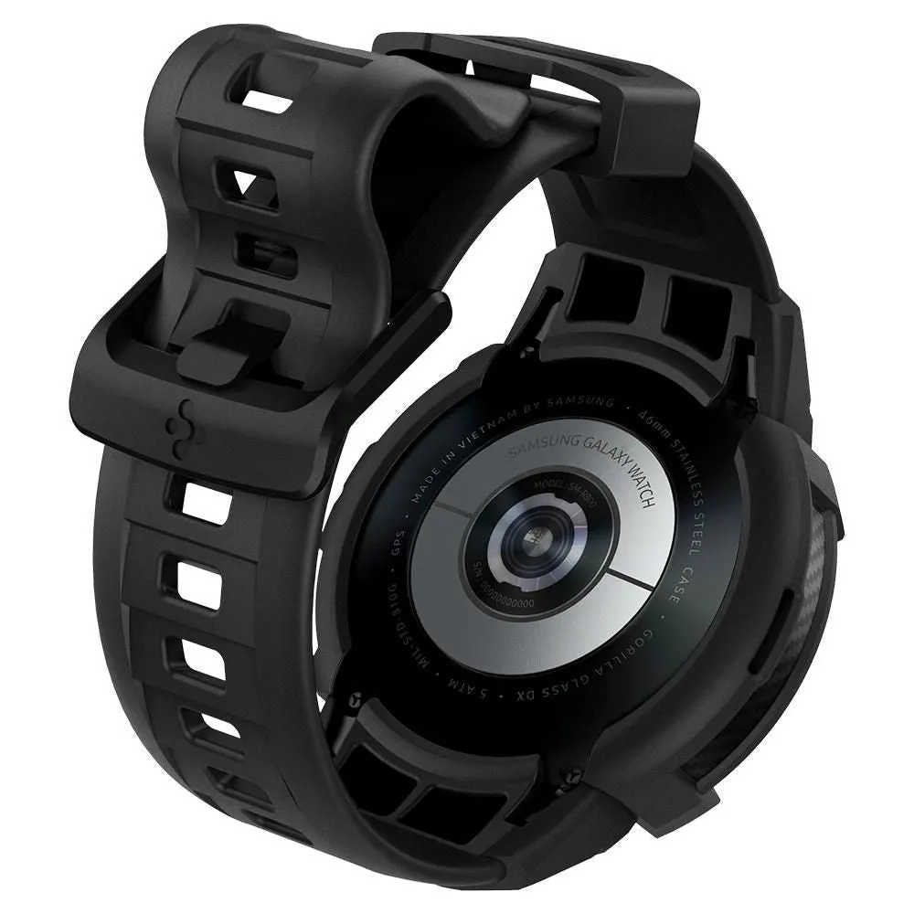 Samsung Galaxy Watch 4 Classic (46mm) SPIGEN Rugged Armor Pro Case - TPU Cover inkl. Rem - Koksgrå