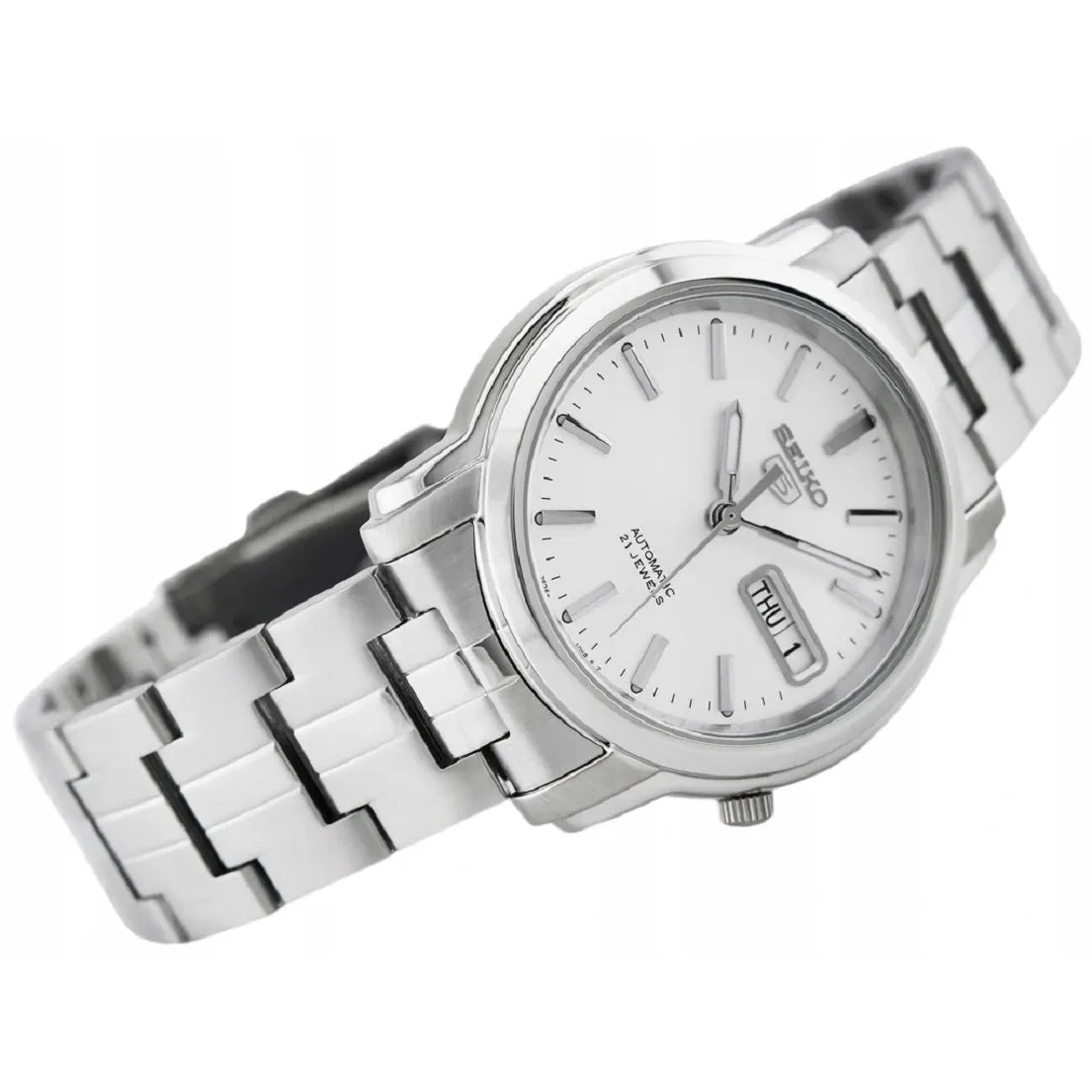 Seiko 5 Sports SNKK65K1 Silver Stainless Automatic Watch for Men