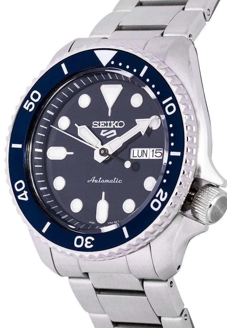 Seiko 5 SRPD51K1 Sports Silver Stainless Automatic Watch for Men