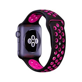 Silicon Sports Band Strap for Watch Black Volt Bracelet for Apple  Watch Band Series 1&2  Rubber Watchband iwatch belt band