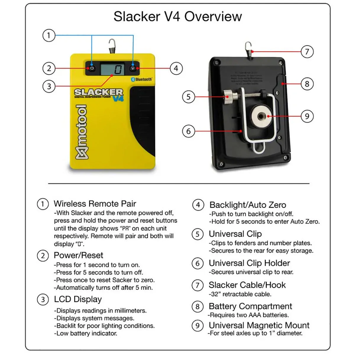 Slacker Sag Scale, Electronic with Bluetooth