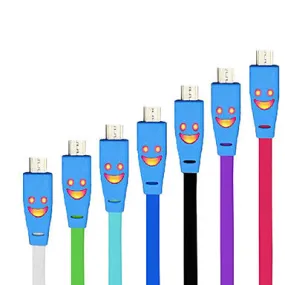 Smile Face Micro USB Cable for Samsung Mobide Phone