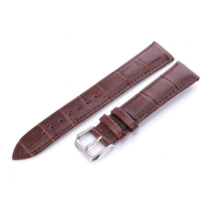 Snakeskin Leather Watch Straps Compatible with the Xiaomi Band 8 Pro