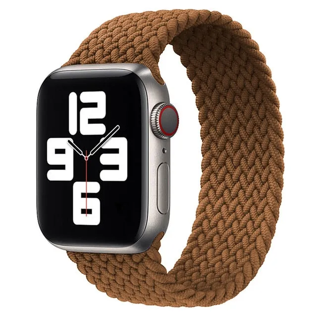 Solo Loop Nylon Fabric Strap for Apple Watch Band Braid 44mm 40mm 38mm 42mm Elastic Sports Bracelet for IWatch Series 6 SE 5 4 3