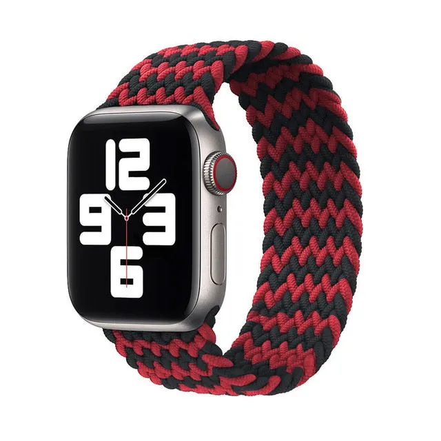 Solo Loop Nylon Fabric Strap for Apple Watch Band Braid 44mm 40mm 38mm 42mm Elastic Sports Bracelet for IWatch Series 6 SE 5 4 3