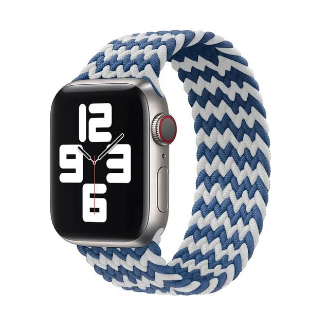 Solo Loop Nylon Fabric Strap for Apple Watch Band Braid 44mm 40mm 38mm 42mm Elastic Sports Bracelet for IWatch Series 6 SE 5 4 3