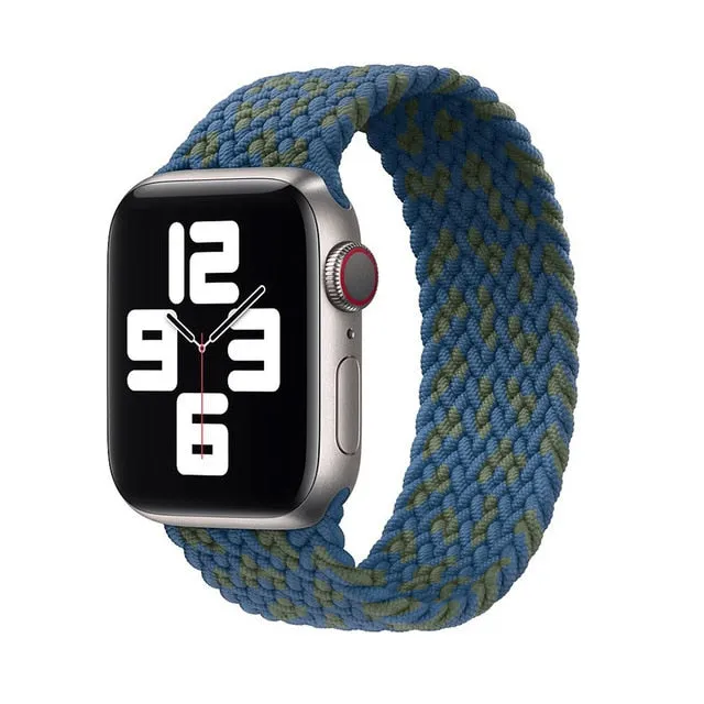 Solo Loop Nylon Fabric Strap for Apple Watch Band Braid 44mm 40mm 38mm 42mm Elastic Sports Bracelet for IWatch Series 6 SE 5 4 3