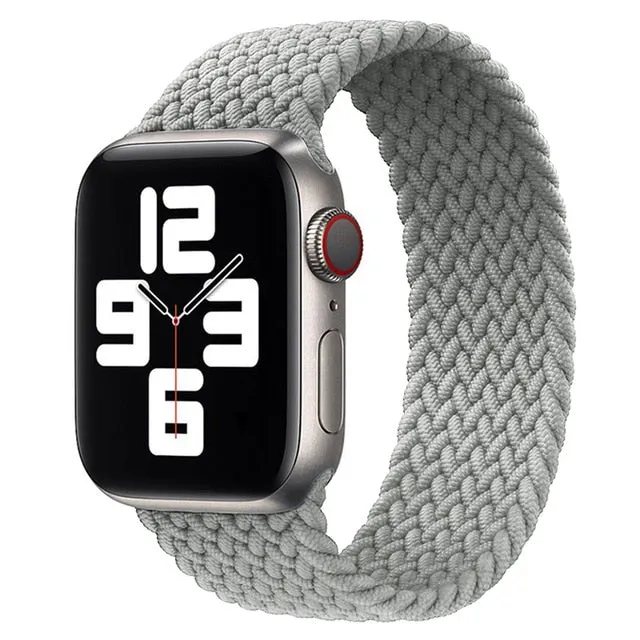 Solo Loop Nylon Fabric Strap for Apple Watch Band Braid 44mm 40mm 38mm 42mm Elastic Sports Bracelet for IWatch Series 6 SE 5 4 3