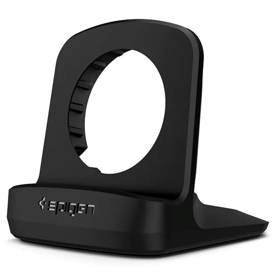 Spigen S353 Night Stand for Samsung Galaxy Watch 5 / 5 Pro / 6 - Oplader Stander - Sort