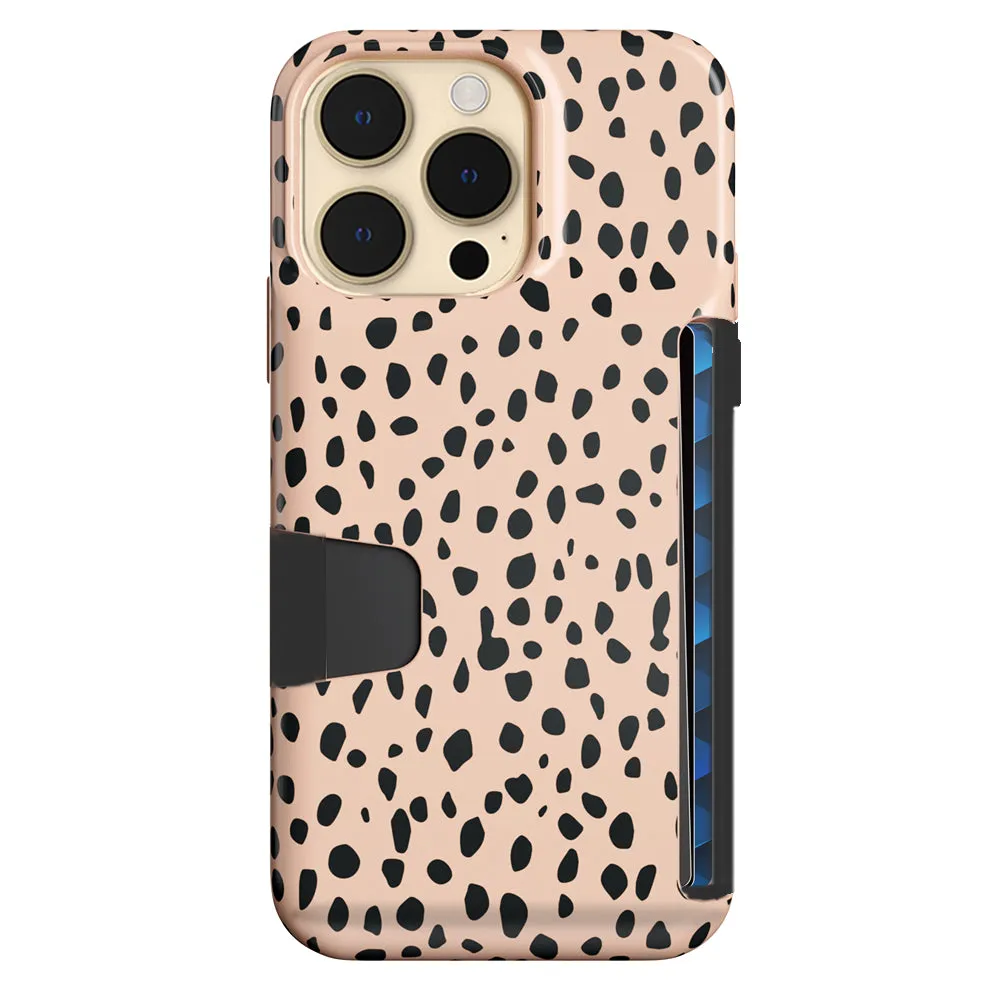 Spotted Cheetah Iphone Wallet Case