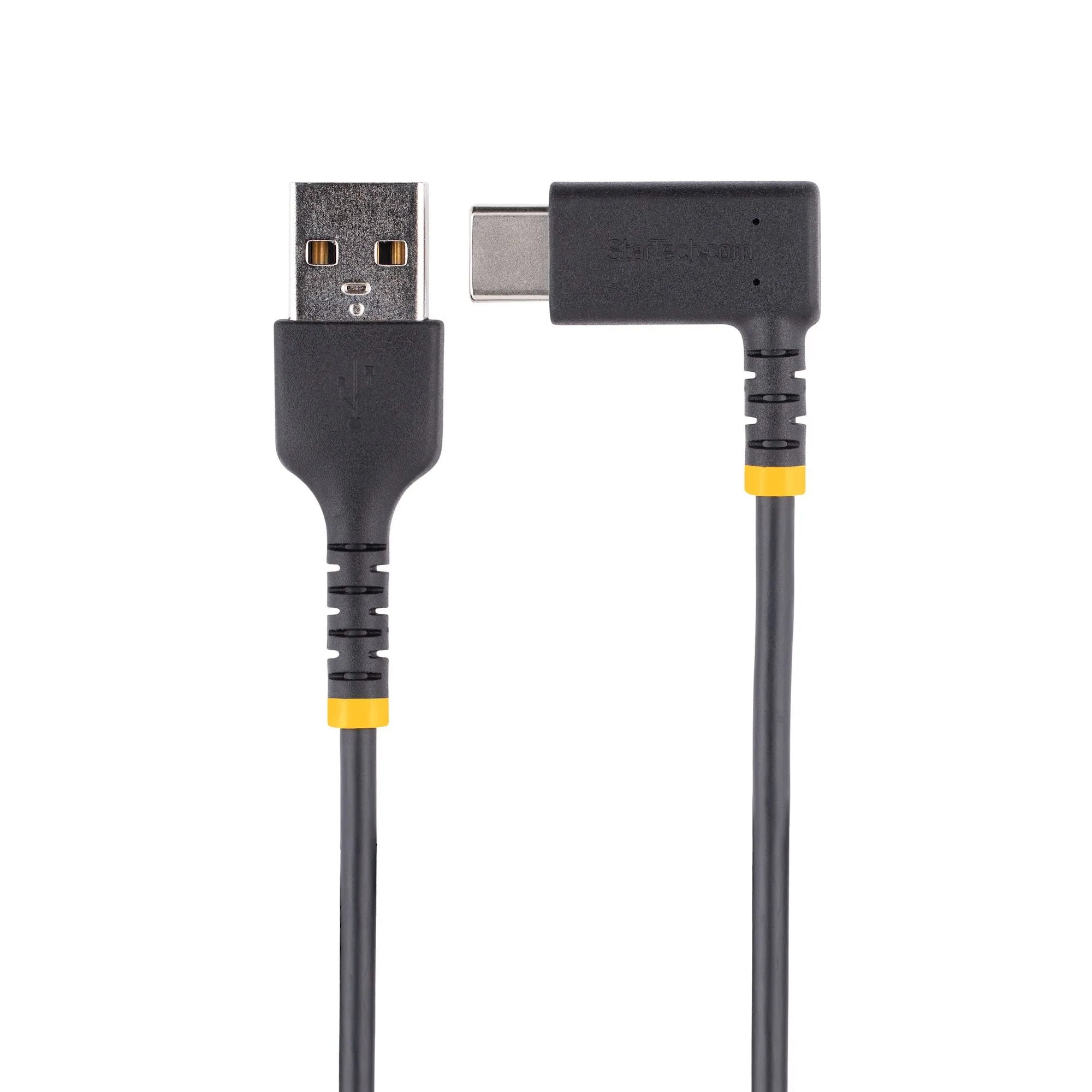 Startech.Com 6In (15Cm) Usb A To C Charging Cable Right Angle, Heavy Duty Fast Charge Usb-C Cable, Usb 2.0 A To Type-C,