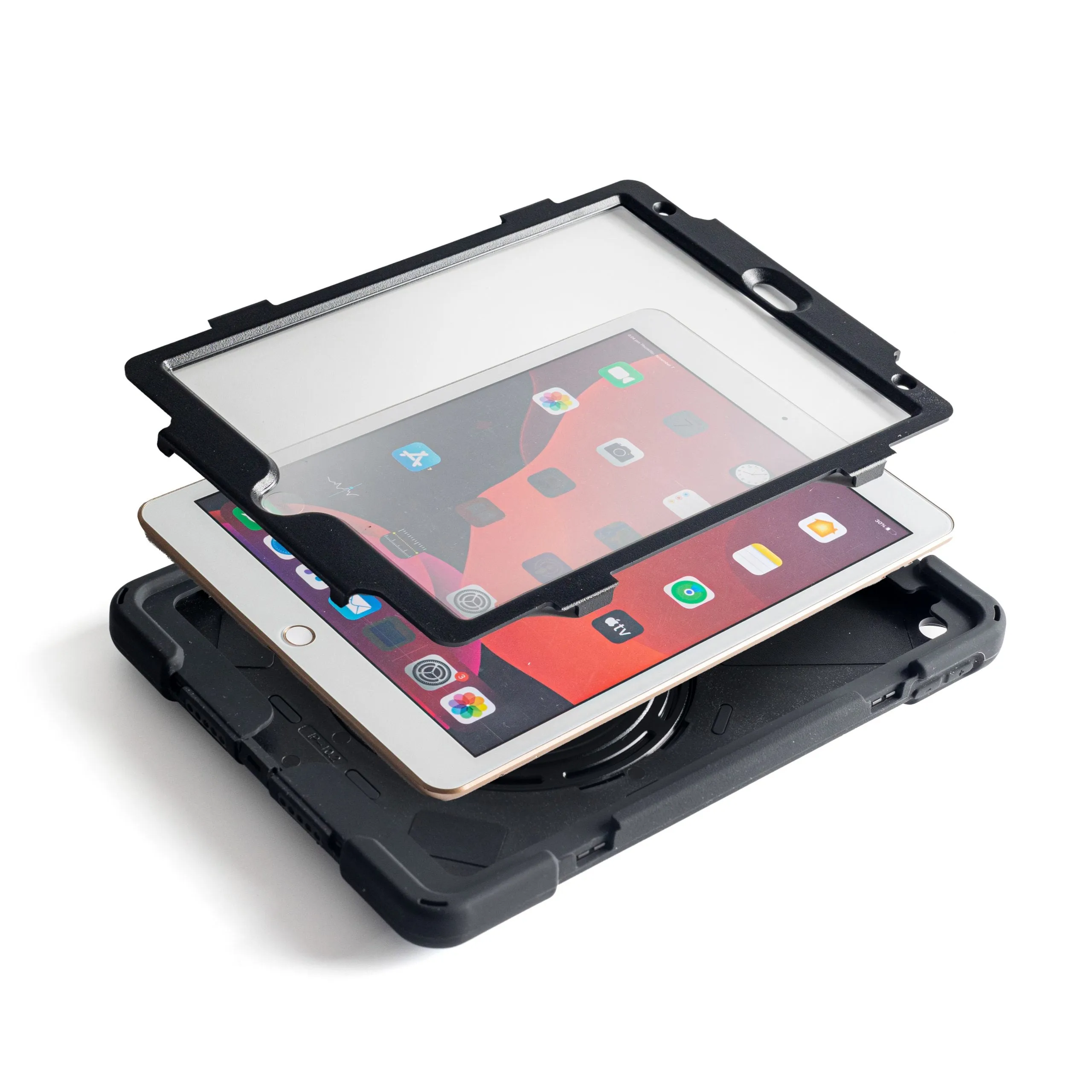 Techair Classic Pro - Protective Case For Tablet - Rugged - Silicone, Polycarbonate - Black - 10.2" - For Apple 10.2-Inc