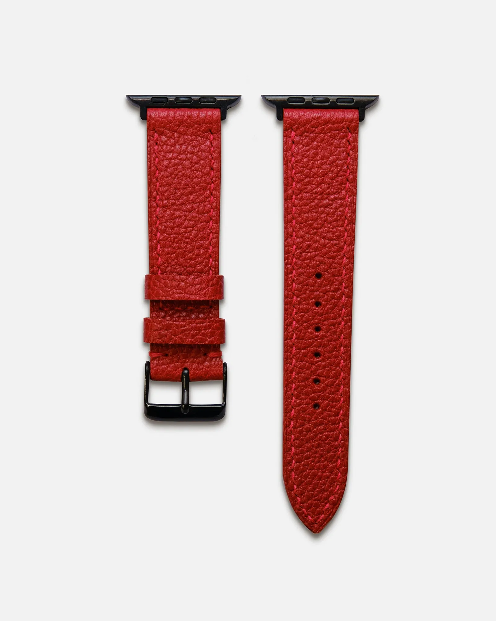 Textured Red Apple Watch Strap