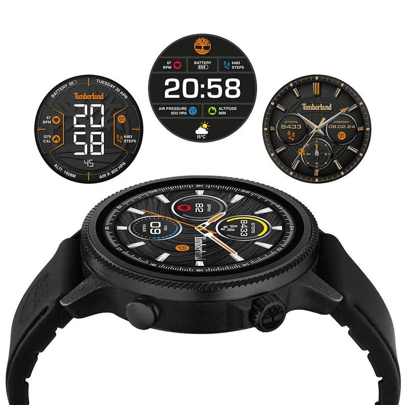 Timberland Trail Force Black Silicone Strap Smart Watch