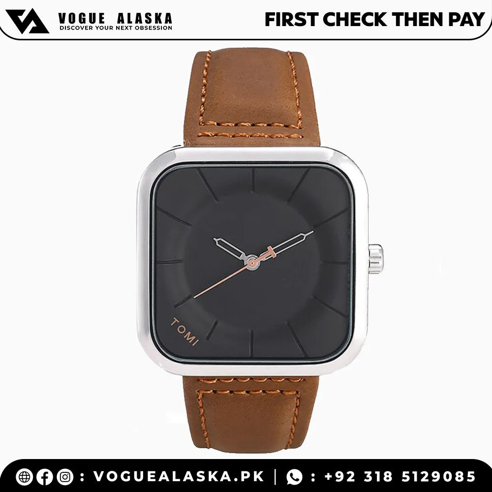 TOMI T093 Leather Straps Watch for Men