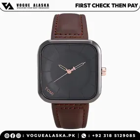 TOMI T093 Leather Straps Watch for Men