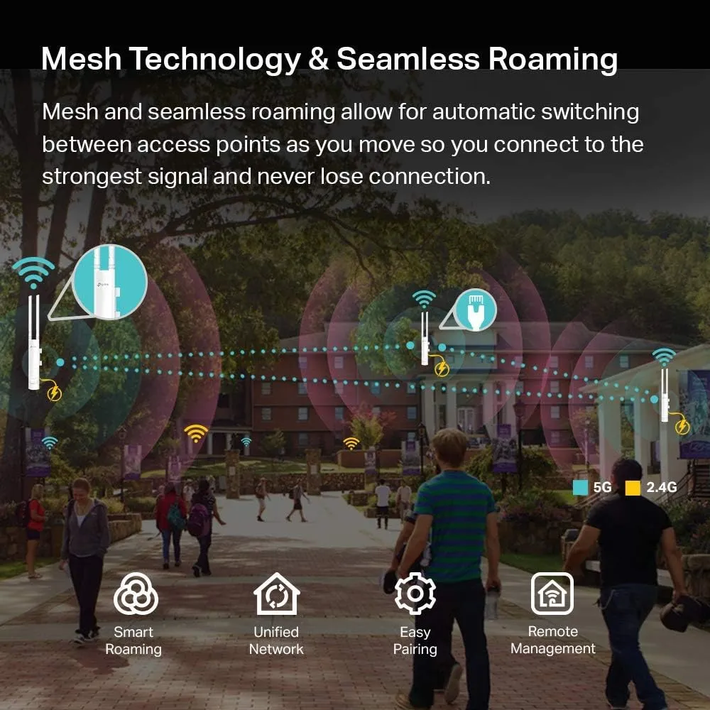 TP-Link EAP225-Outdoor AC1200 Wireless MU-MIMO Gigabit Indoor/Outdoor Access Point