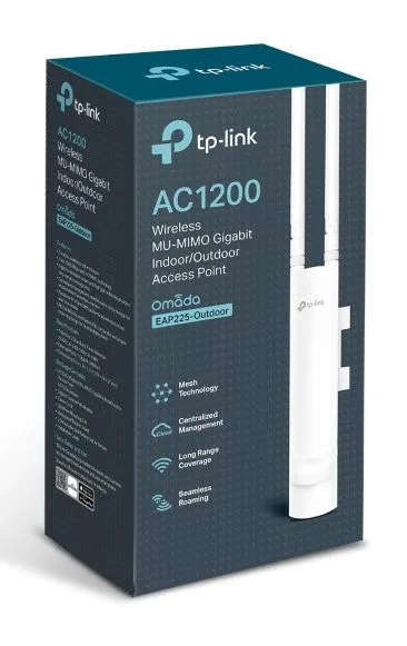 TP-Link EAP225-Outdoor AC1200 Wireless MU-MIMO Gigabit Indoor/Outdoor Access Point