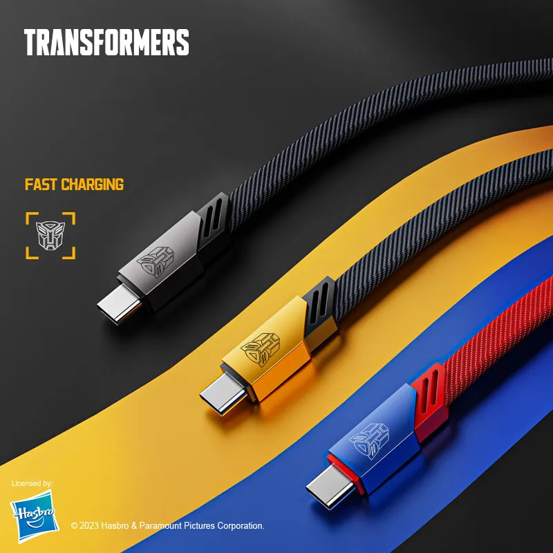 Transformers Fast Charging 6A Type-C / 2.4A Apple Lightning Cable