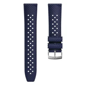 Tropical Ocean FKM Fluoro Rubber Watch Strap - Blue