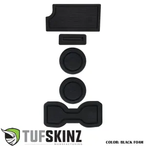 Tufskinz FOAM Cup Holder Inserts(Include QI Insert/Manual) Inserts for Toyota Tacoma (2016-2023)