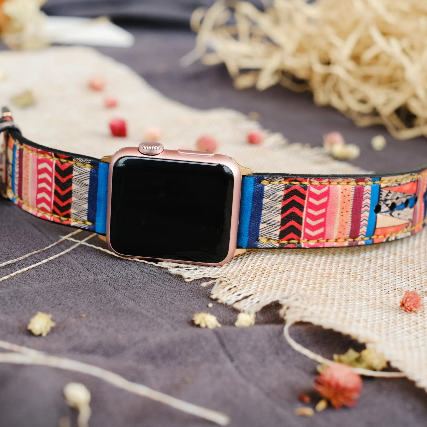 Unique Apple Watch leather Strap