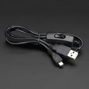 USB Cable with Switch - A/MicroB