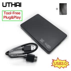 UTHAI T22 2.5" SATA to USB3.0 HDD Enclosure Mobile Hard Drive Case for SSD External Storage HDD Box With USB3.0/2.0 Cable ABS