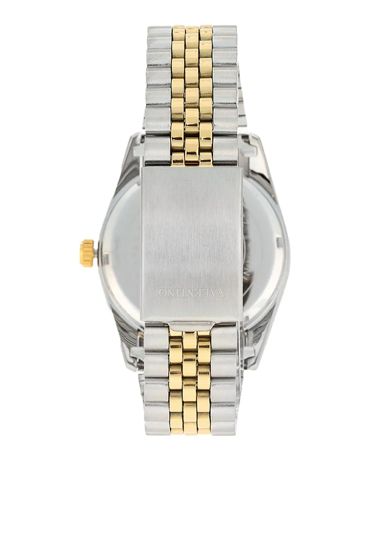 Valentino  20122402-TWO TONE - GOLD DIAL Stainless Steel Strap Analog Watch for Men