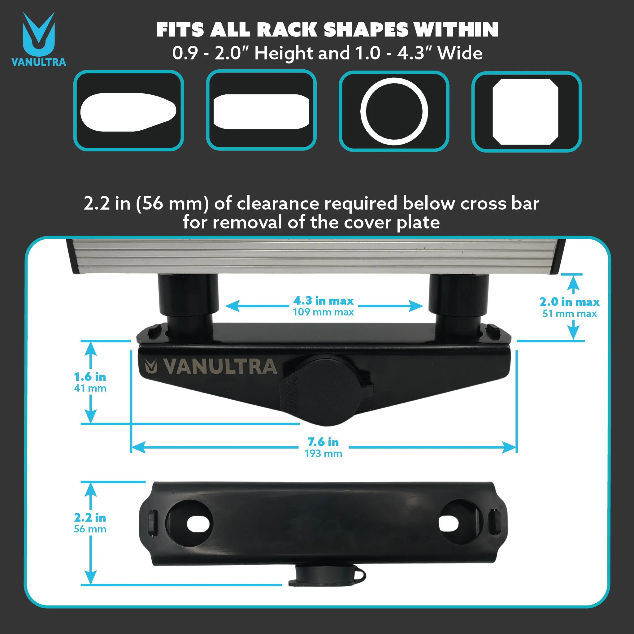 Vanultra Roof Top Tent Locking Mount (Fit for Intrepid Camp Gear)