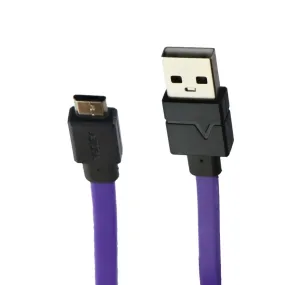 Ventev 3-Foot ChargeSync (Micro-USB) to USB Flat Tangle-Free Cable - Purple