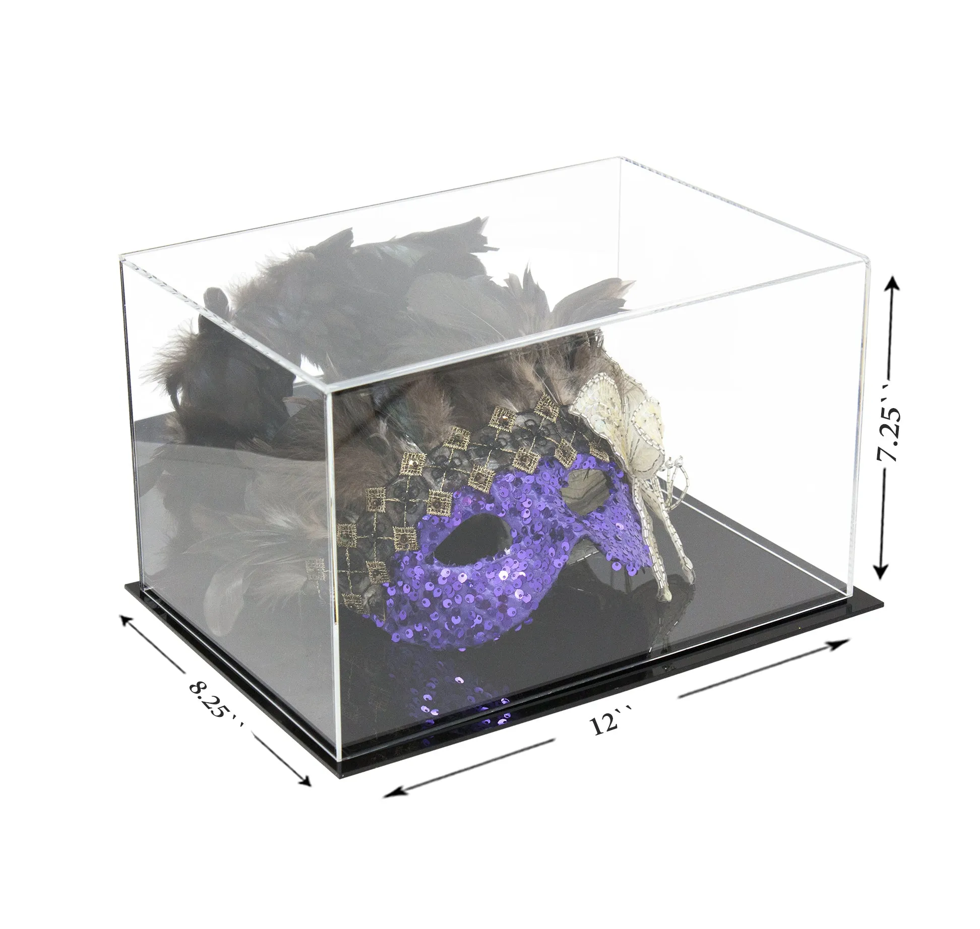 Versatile Display Case - Rectangle Box 12 x 8.25 x 7.25 - Clear (A018/V40)