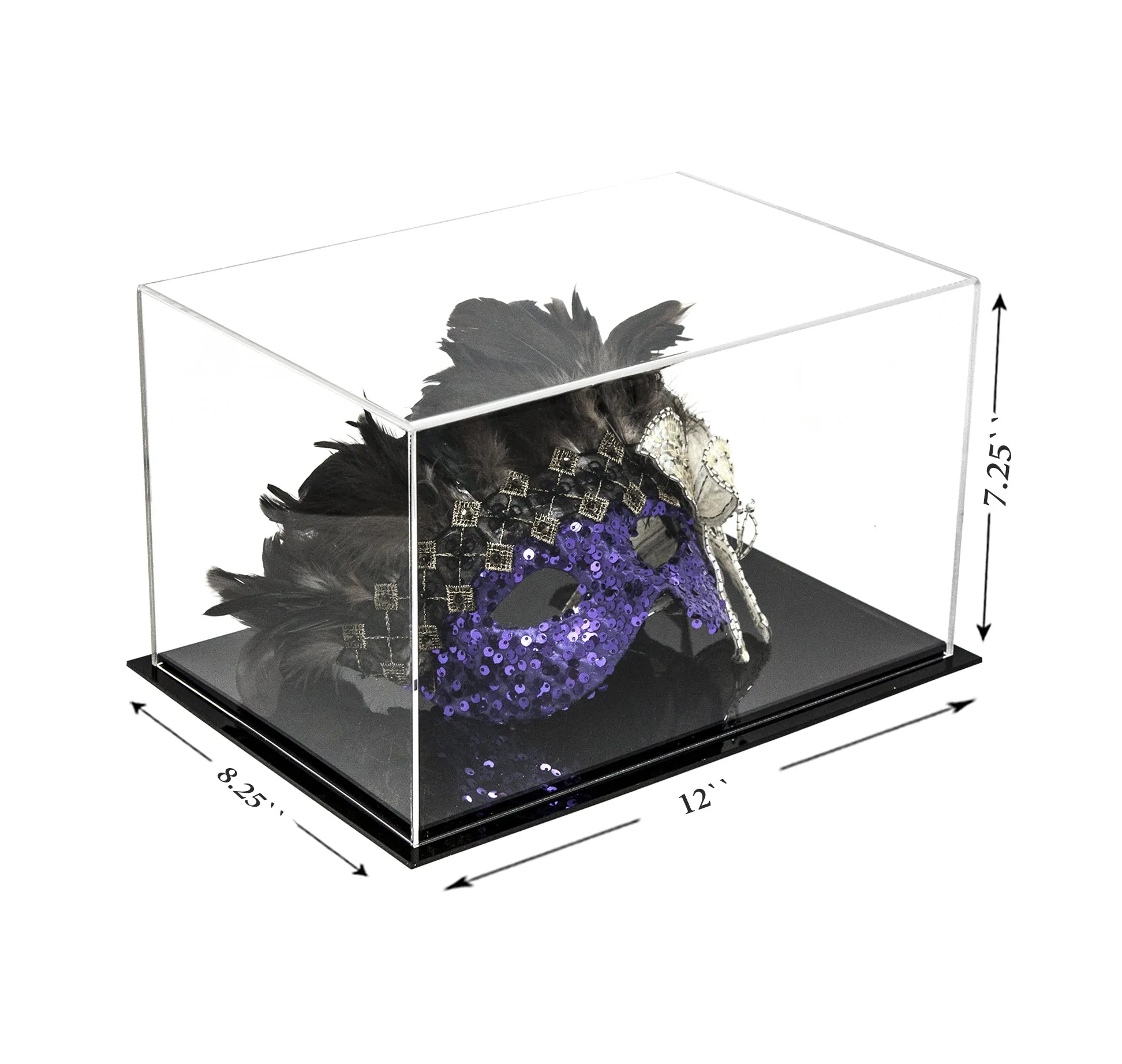 Versatile Display Case - Rectangle Box 12 x 8.25 x 7.25 - Clear (A018/V40)