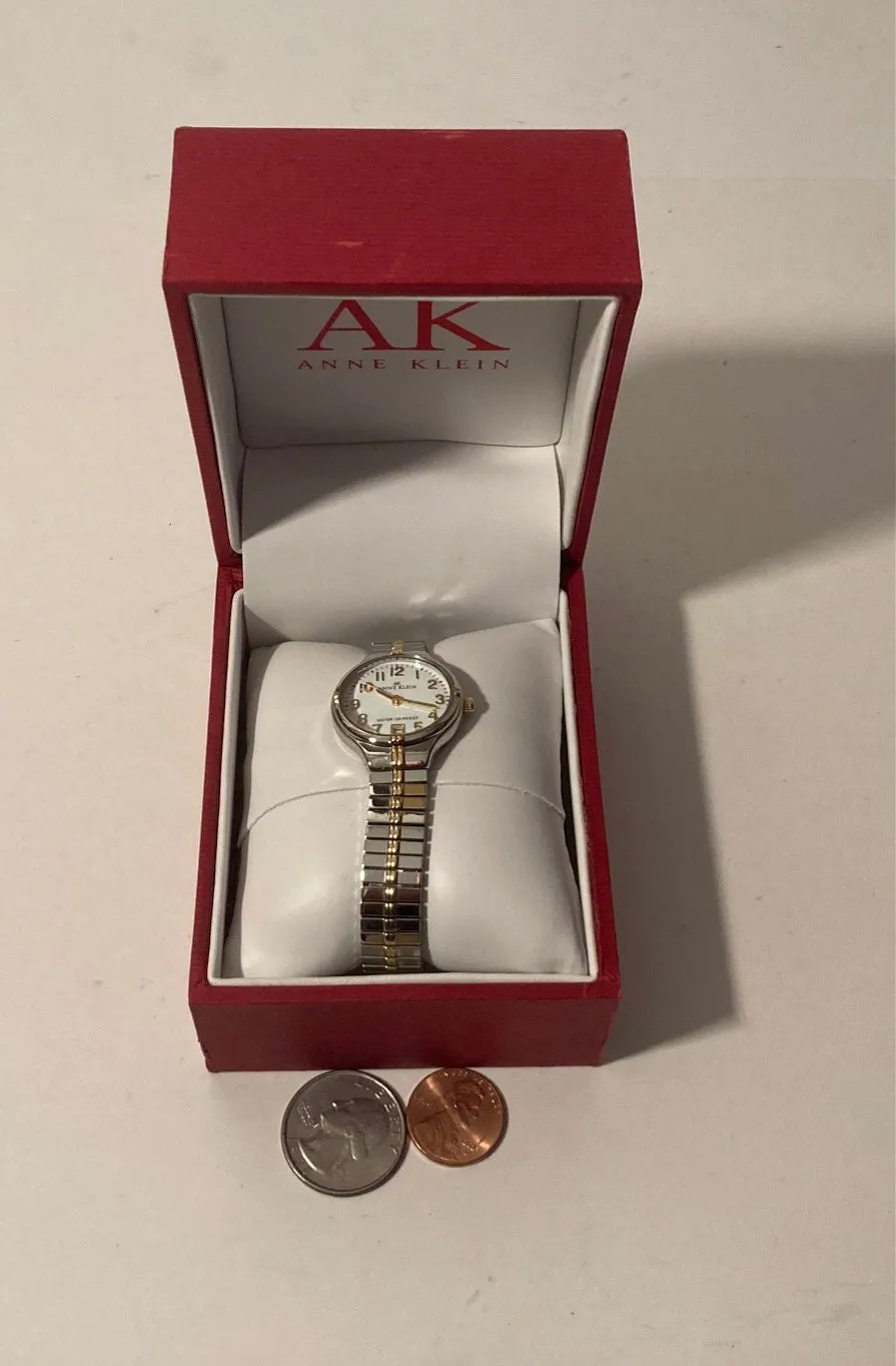 Vintage Anne Klein Wrist Watch, in Original Case, Fashion, Time, Clock, Clothing Accessory, Quality, Nice, In Box, Free Shipping in the U.S.