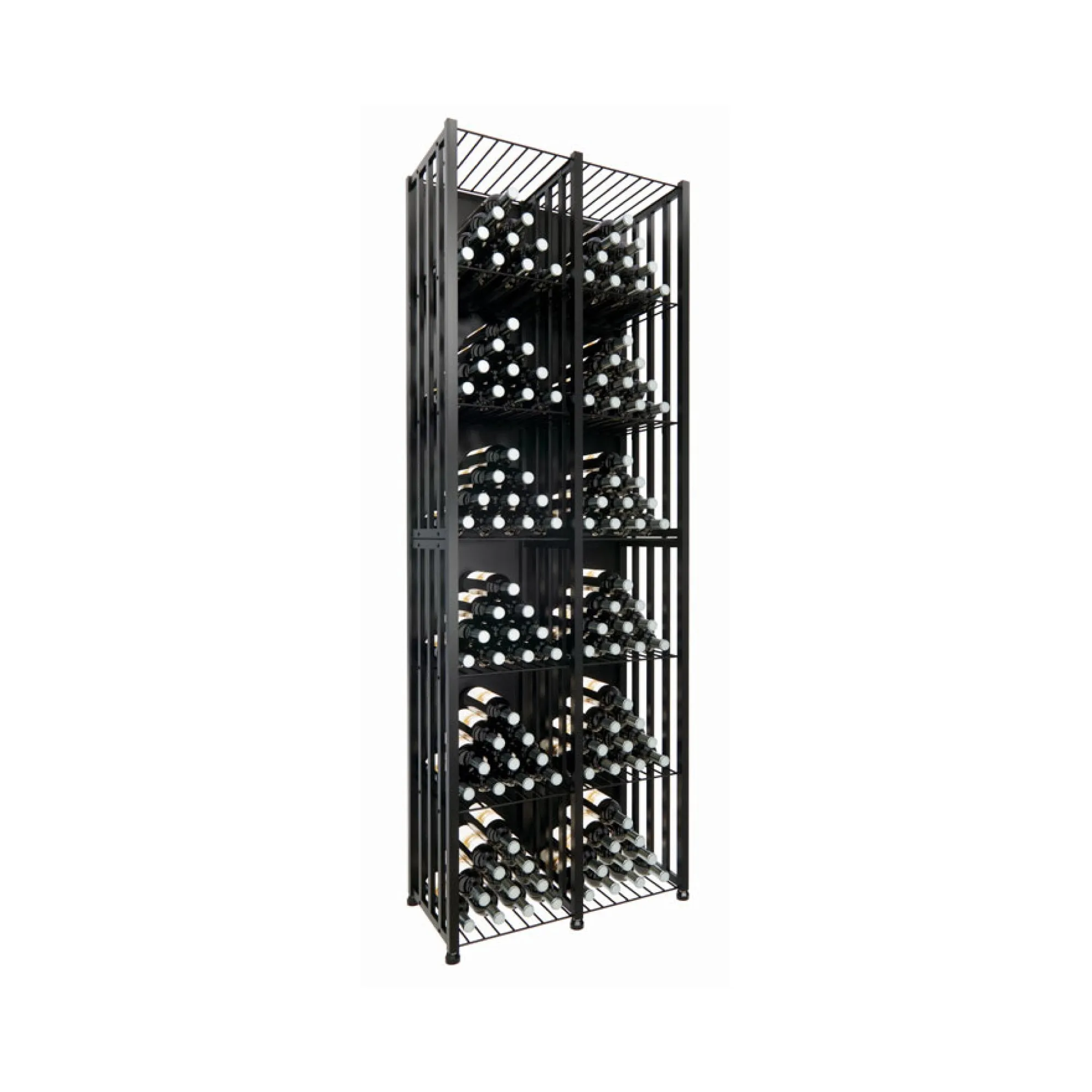 VintageView Case & Crate Bin 6 Kit (freestanding wine bottle storage with secure backs)