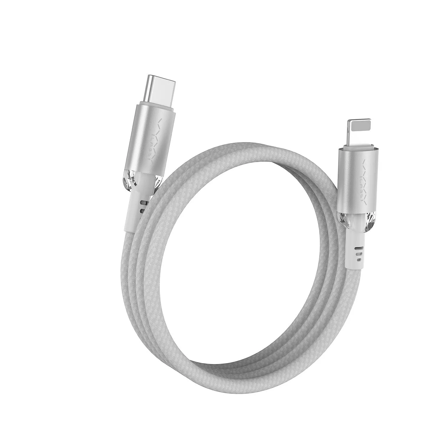 Vyvylabs Crystal Series Fast Charging Data Cable Type-C to Lightning 30W 1M - White