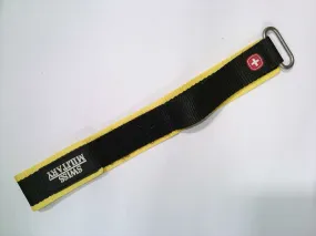 Wenger 18mm Black/Yellow Nylon Watch Band