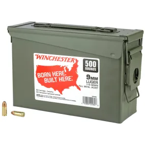 Win Usa 9mm 115gr Fmj Can 500-1000