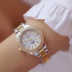 Women's Crystal Stainless Steel Dress Watch