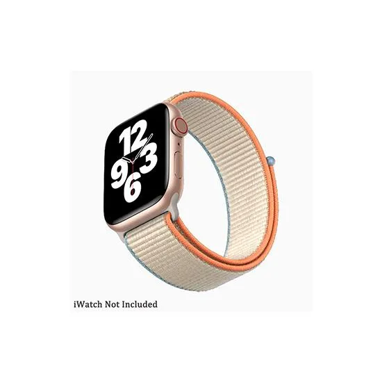 Woven Nylon Straps For Apple Watch-42/44/49mm New 2020 Edition(Cream)