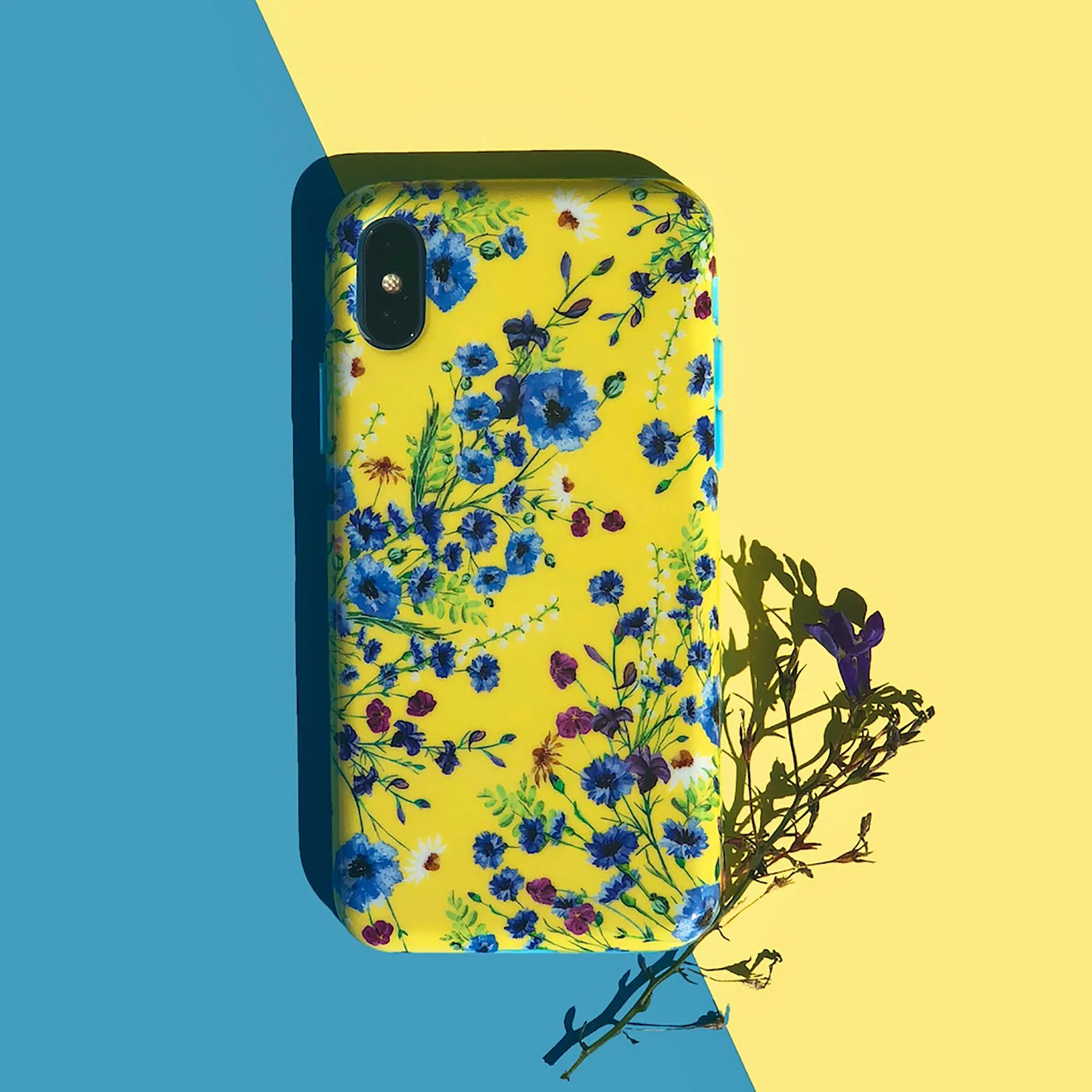 Yellow Wildflowers iPhone Case